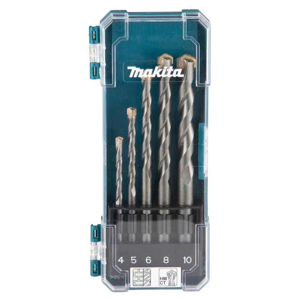 Makita Concrete & Masonry Drill Bit Set – 5 Pieces