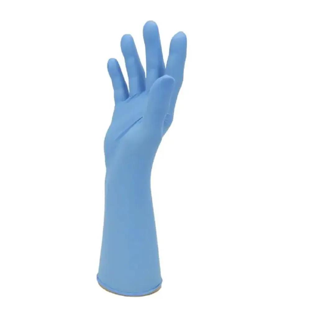 Polyco Bodyguards GL891 Long Cuff Blue Nitrile Gloves Powder Free Disposable