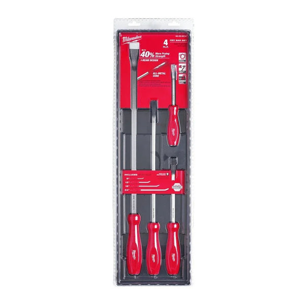 Milwaukee Pry Bar Set 4 Piece